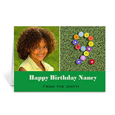 Tarjeta personalizada de felicitación con collage de 2 fotos