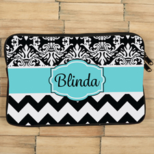 Chevron y Floral Personalizado Macbook Air 11 Manga