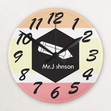 Reloj personalizado sin marco con diseño