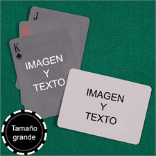 Naipes naipes personalizados   de tamaño grande simple s,Naipes personalizados de los dos lados y con paisaje atras 