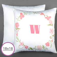 Cojín Floral Personalizado Grande 45.72 cm x 45.72 cm (Sin Insertar)