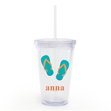 Vaso de acrílico personalizado de doble pared diseño