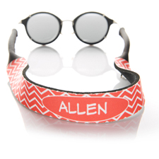 Correa de gafas de sol monogramada con símbolos rojos