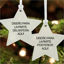 Custom Full Color Acrylic Ornament Star Shape