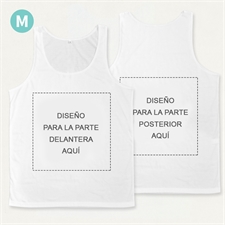 Camiseta tipo tank top unisex personalizada a todo color (parte delantera y trasera) (Medium)