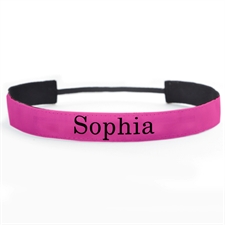 Banda para cabello personalizada color rosa 2.5 cm de ancho