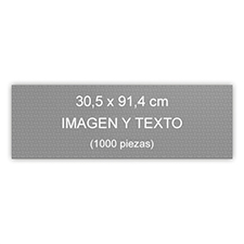 30.48 cm x 91.44 cm Rompecabezas panorámico de 1000 piezas personalizado