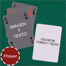 Naipes de motivo Mi propio póker simple estilo Bridge personalice los 2 lados con un mensaje