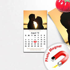 Crear Retrato Guardar la fecha Foto Calendario 5.08 cm x 8.89 cm Tamaño de tarjeta Imán