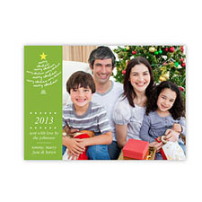 Tarjeta personalizada de navidad diseño