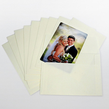 13,33cm X 18,41cm Sobres blanco crema