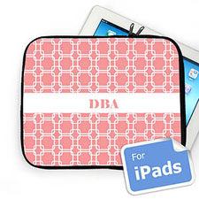 Iniciales personalizadas Enlaces rosados Manga de Ipad