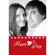 Tarjeta animada personalizable, felíz día del amor (10,16cm x 15,24cm)