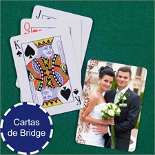 Naipes  de tamaño Bridge para boda s con motivo arándano de lace con índice estandar 
