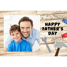 Tarjetas de felicitación lenticular personalizadas para papá de carpintería