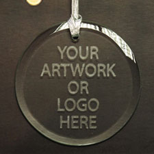 Adornos en vidrio 100% personalizables, con forma de círculo