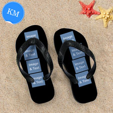 Sandalias personalizadas con monograma diseño