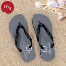 Sandalias personalizadas con monograma diseño