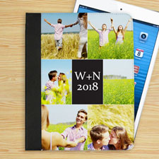 Funda personalizada con Collage de 6 fotografías color negro