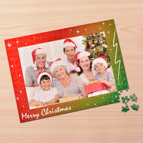 Personalizado Feliz Navidad 30.48 cm x 41.91 cm Rompecabezas 
