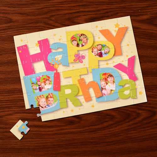 Personalizado Feliz cumpleaños 30.48 cm x 41.91 cm Rompecabezas 