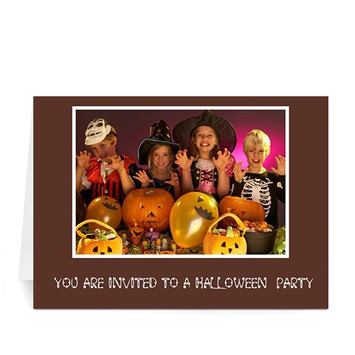 Tarjeta clásica de Halloween personalizada en color Coco