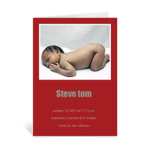 Tarjeta clásica personalizada con fotografía 