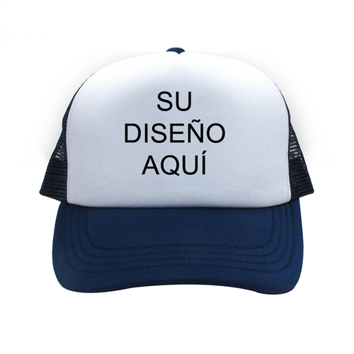 Gorra con impresión personalizada, azul marino