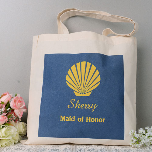 Boda Seashell Bolsa de mano personalizada
