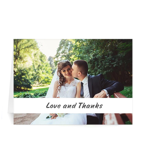Tarjeta clásica personalizada con fotografía 