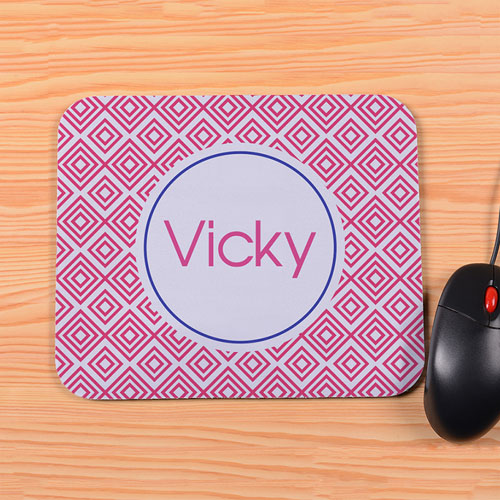 Personalized Carol Diamond Mouse Pad