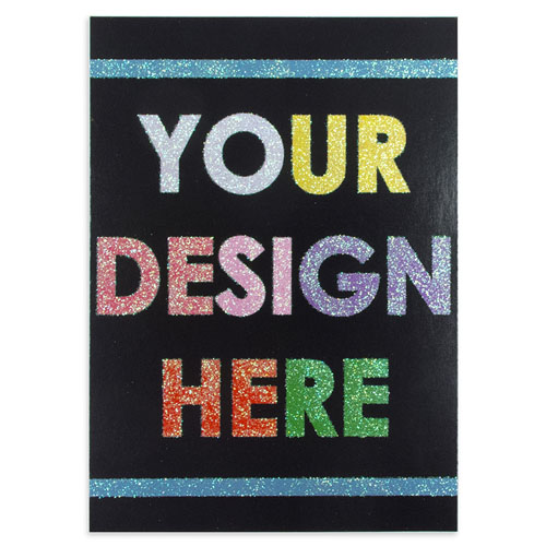 Tarjeta brillante con diseño personalizable