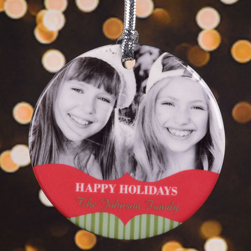 Countless Blessings Personalized Photo Porcelain Ornament