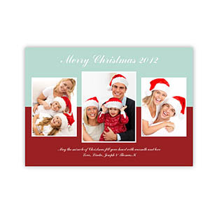Tarjeta personalizada de navidad diseño 