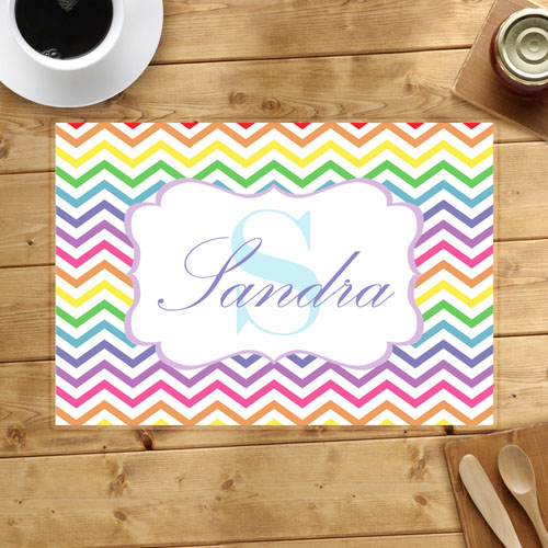 Símbolos personalizados del Arco Iris Manteles individuales