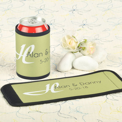 Color lima  Personalizada para la boda envoltura de lata o botella  