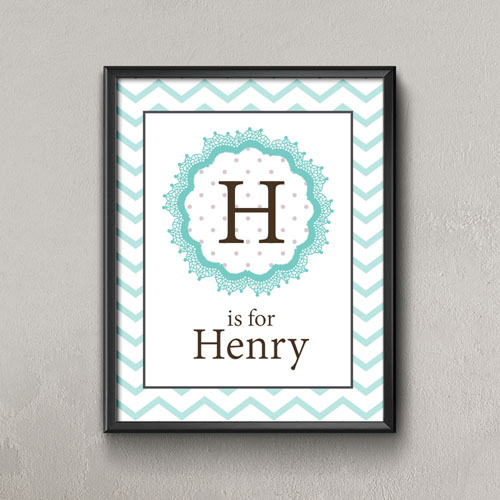 Pergamino personalizados Nombre impresión en póster , Pequeño 21.59 cm x 27.94 cm 