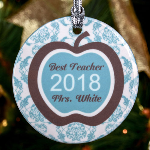 Best Teachers Personalized Ceramic Ornament