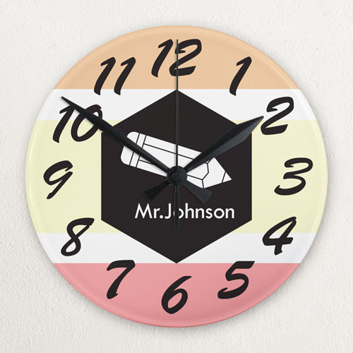 Reloj personalizado sin marco con diseño 