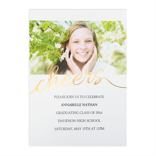 Tarjeta personalizada de graduación diseño 