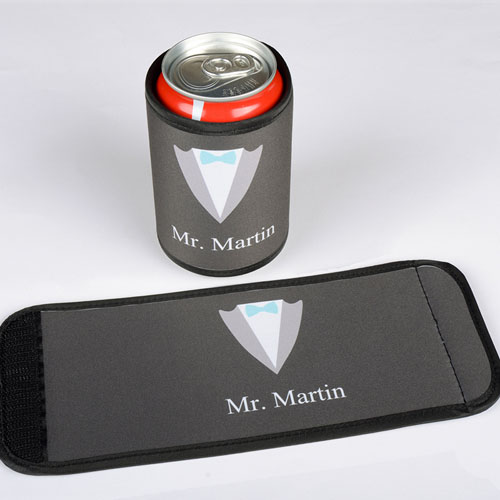 Novio Envoltura personalizada de lata o botella   