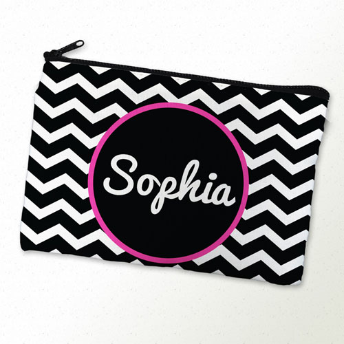 Bolsa cosmética personalizada con monograma diseño 