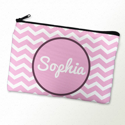 Bolsa cosmética personalizada con monograma diseño 