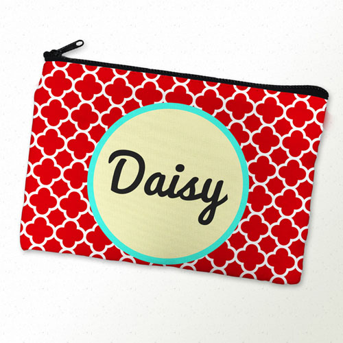 Bolsa cosmética personalizada con monograma diseño 
