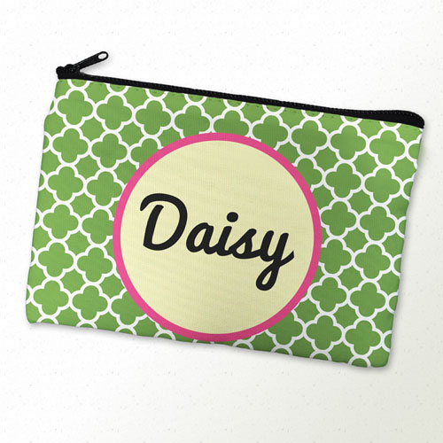 Bolsa cosmética personalizada con monograma diseño 