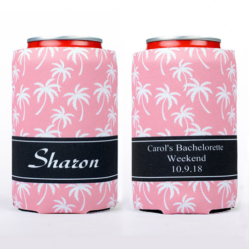 Enfriador de lata palmera color carol  Personalizado 