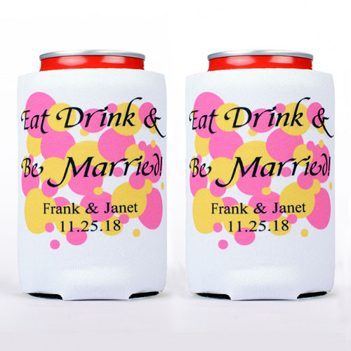 Comer, beber y estar casado Personalizado enfriador de lata