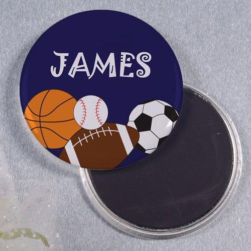 Navy Sports personalizados de botón redondo de imán