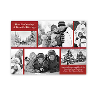 Tarjeta personalizada de Navidad diseño 