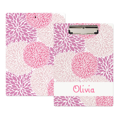 Portapapeles personalizado diseño rosa  floral